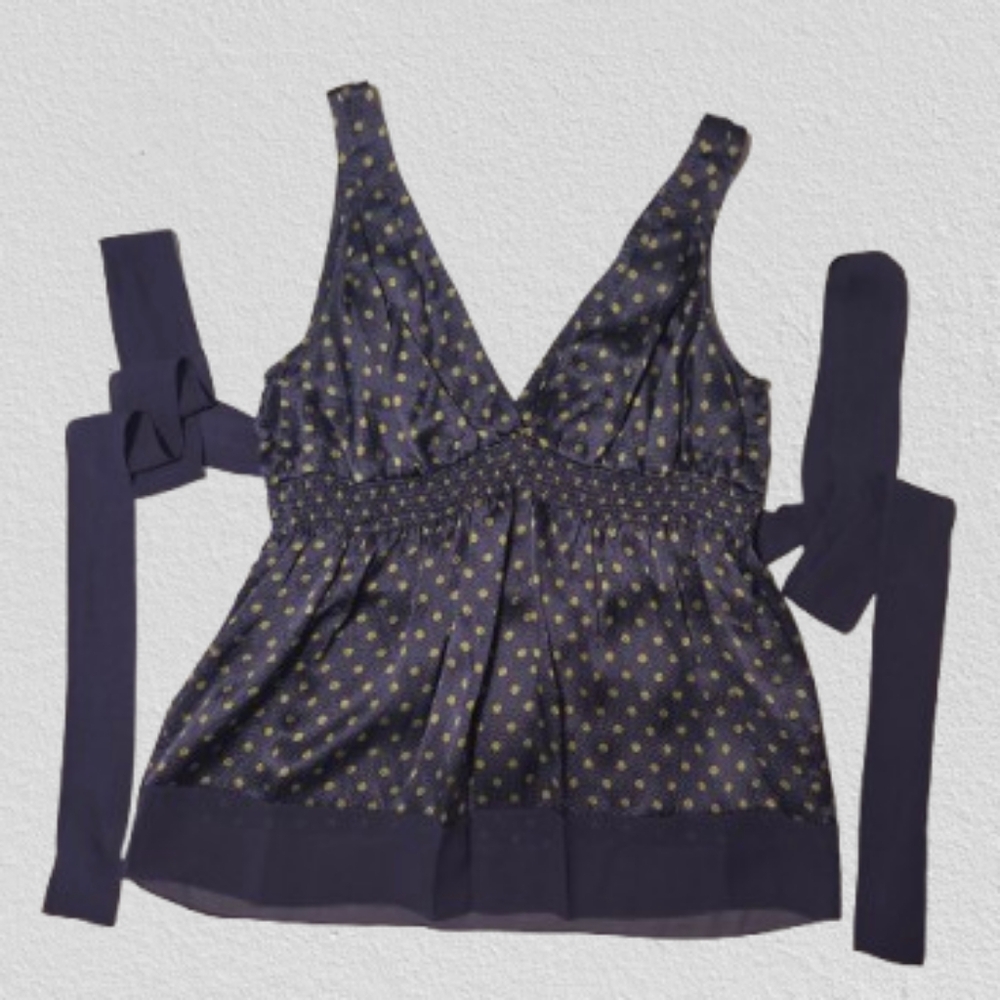BCBGMaxAzria Purple with Gold Star Tank Top